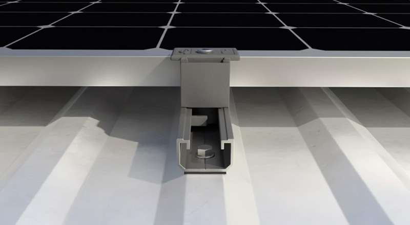 Corrugated Metal Roof Solar System