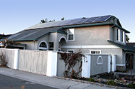 sloped-roof grid tie solar system