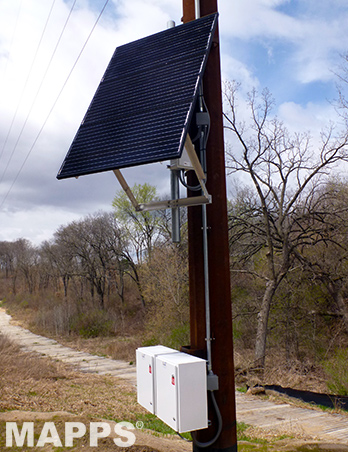 tower-mounted enclosure solar system