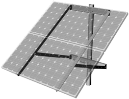 2 solar panel side of pole detail drawing