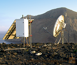 Telemetry VSAT satellite seismic monitoring  network